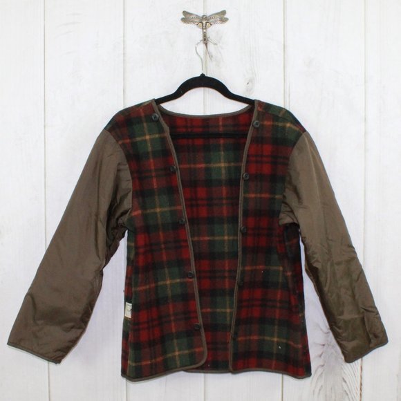 LL BEAN Classic Button Down Barn Jacket Size M - Picture 8 of 12
